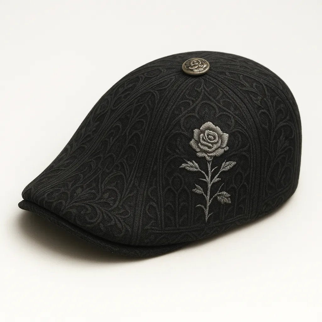 Skull & Thorn Flat Cap