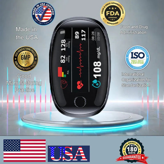 🔥Final 3 Hours:49% OFF🏆Non-Invasive Blood Glucose Meter[99.9% Accuracy]✅TGA Approved