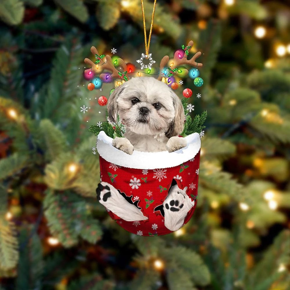 🎄Christmas tree pendant cute puppy decoration