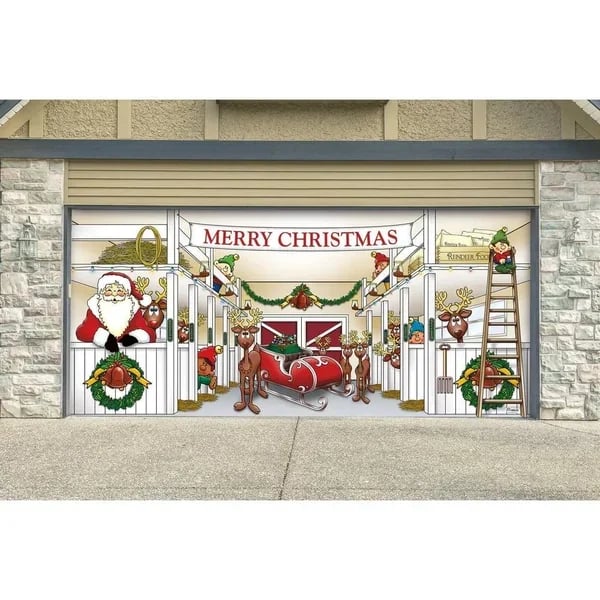 Christmas 2023 Garage Door Decoration
