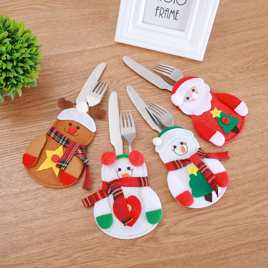 🔥Christmas Tableware Bags Decoration