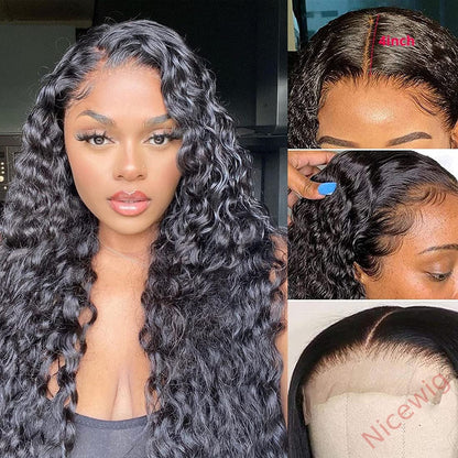 Brazilian Black Water Wave Curly Wig