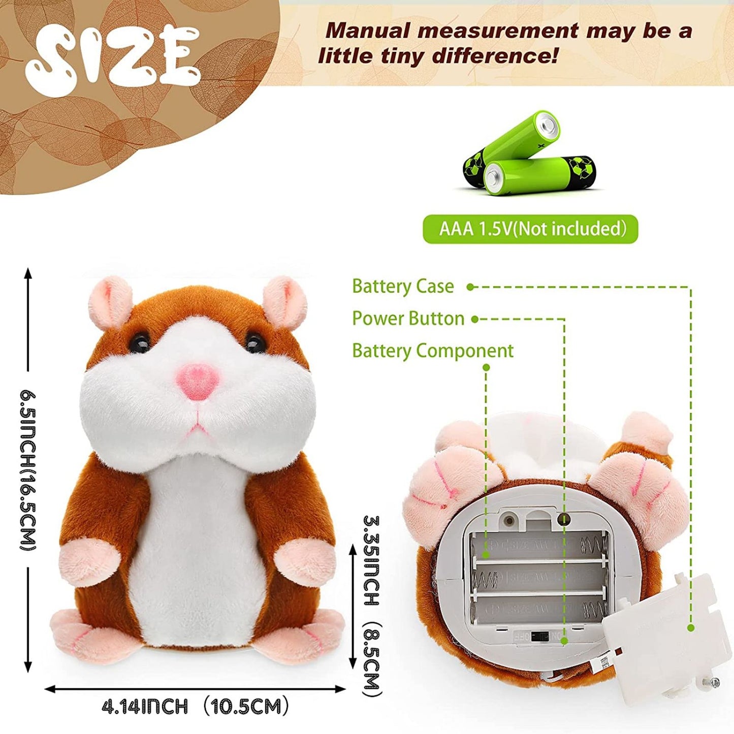 🎄Christmas Sale 48% Off-Funny Talking Hamster Plush Toy - Buy 2 Save 10% Now