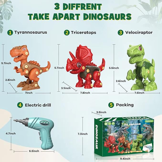 🎁Christmas Gift for Kids Dinosaur Animal Toys Gift for