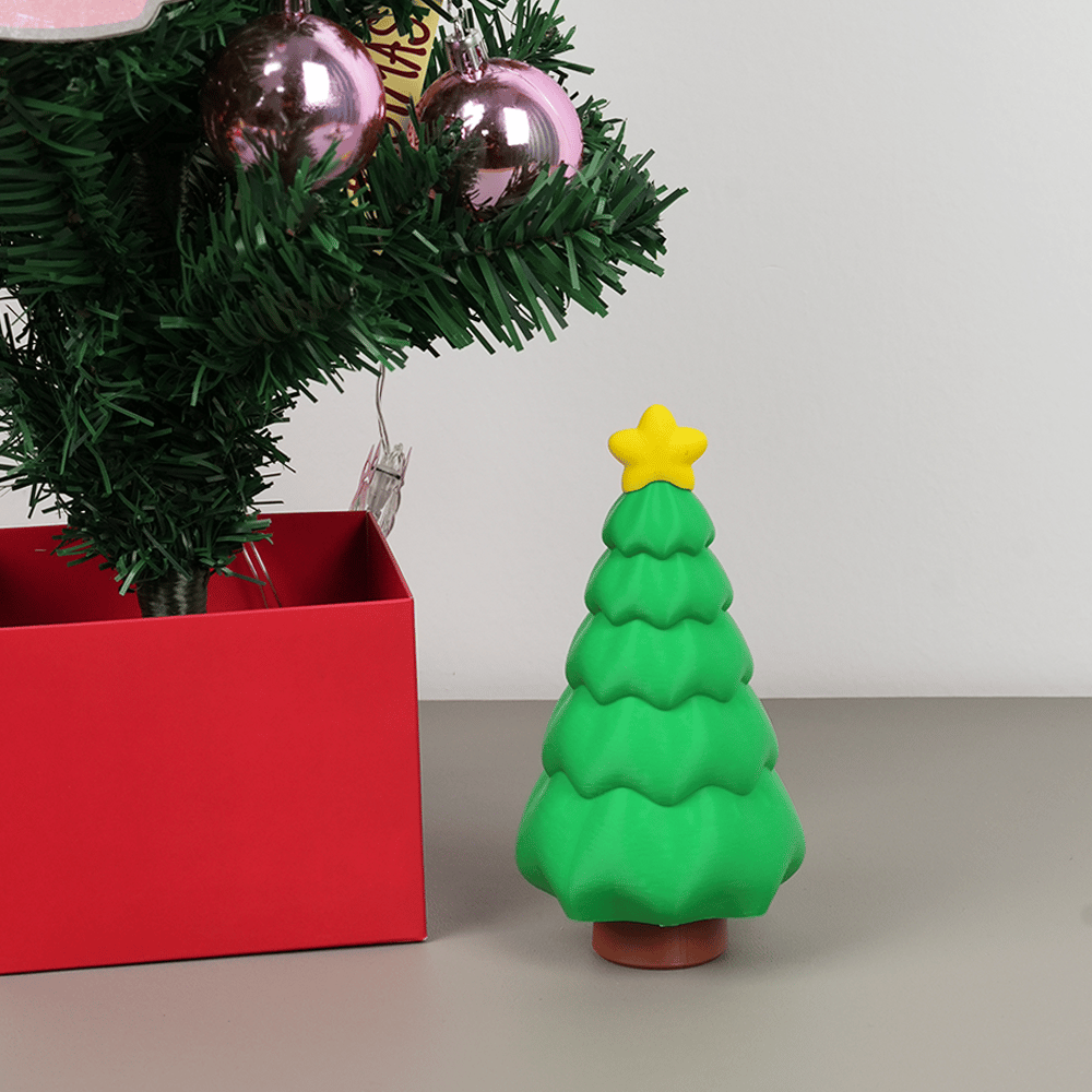 🎄3D Printed Christmas Tree Stack-Spiral Creative Stress Relief Toy Storage Ornaments