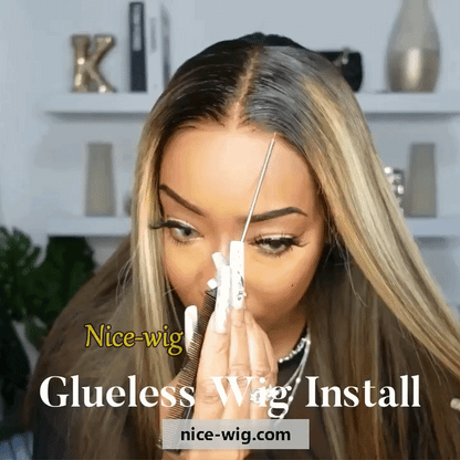 Glueless New Mixed Blonde Long Hair Straight Wig