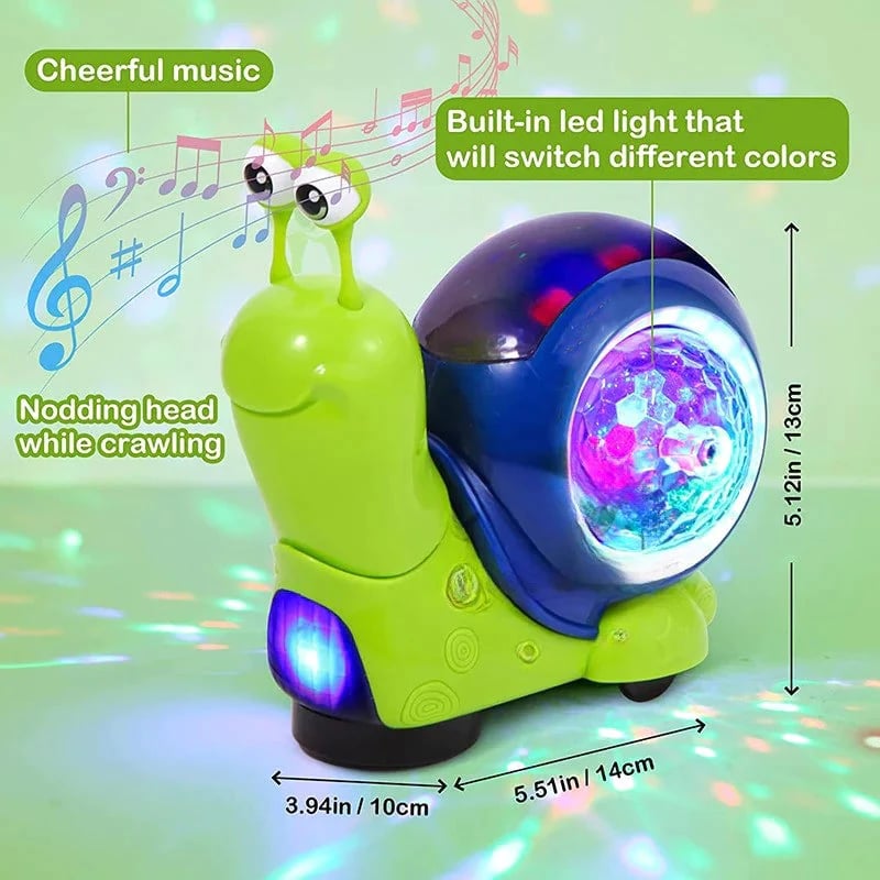 🎄Christmas Sale 48% Off-🎁Music Light Educational Snail Toy