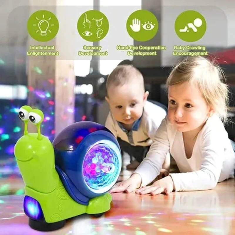 🎄Christmas Sale 48% Off-🎁Music Light Educational Snail Toy