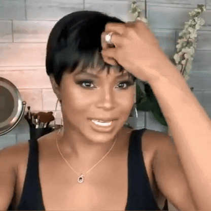 Super Short Wig 2Inch Pixed Straight Hair