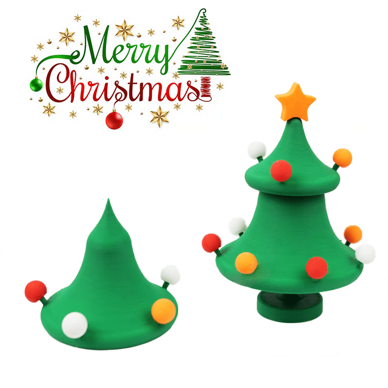 🎄3D Printed Dancing Christmas Tree Decompression Toy: Festive Fun & Stress Relief in One!