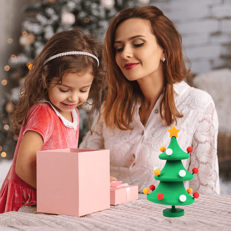 🎄3D Printed Dancing Christmas Tree Decompression Toy: Festive Fun & Stress Relief in One!