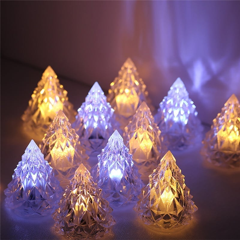 🎄Christmas Sale 48% Off- 🎅Night Light Crystal Mini Christmas Tree Light Flameless LED
