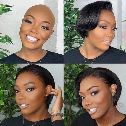 Glueless Lovely Natrual Bob Styles Silky Hair Straight Wig