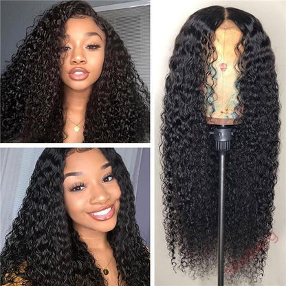Natural Black Long Hair Curly Wig