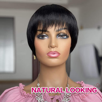Super Short Wig 2Inch Pixed Straight Hair