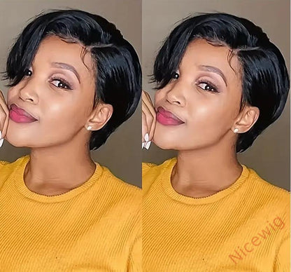 New Glueless 6 Inch Short Wig Bob Straight Hair Wig
