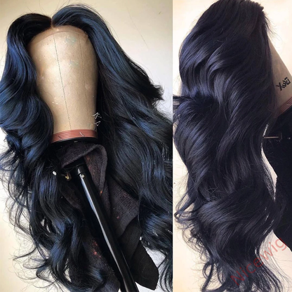 Black Long Brazilian Body Wavy Wigs