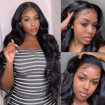 Glueless Nature Black Beautiful Loose Wave Long Wig