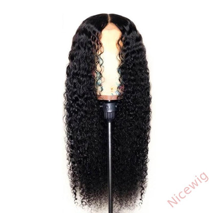 Brazilian Black Water Wave Long Curly Wig