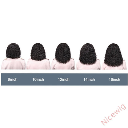 New Classic Black Short Curly Hair Bob Wig