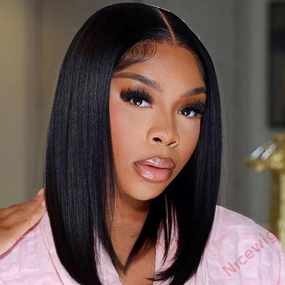 Lovely Natrual Bob Styles Silky Straight Hair Wig